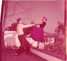 Leslie Caron 1950's dancing with partner Original 2.25 x 2.25 Transparency