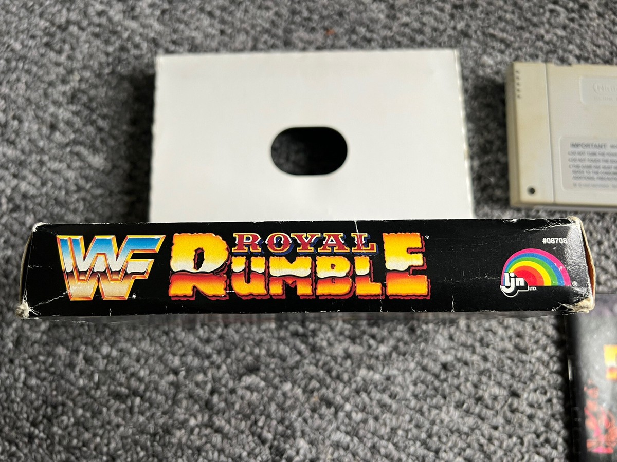 WWF ROYAL RUMBLE SNES. Ultra Rare PAL WWE royal Rumble For Super