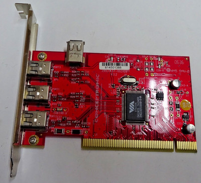 CONCEPTRONIC C1394B PCI 4 PORT IEEE 1394 FIREWIRE PCI Controller #GK12522
