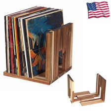 Vinyl Record Storage Adjustable Record Player Stand for Home Desktop Office