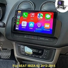4+64GB Apple Carplay Für SEAT IBIZA 6J 2012-2015 Autoradio GPS Android 15 Kamera