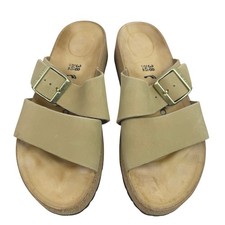 Sandalia Papillio Birkenstock Boho Minimalista Mujer Plataforma Cuero Tostado