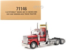 PETERBILT 589 TRUCK TRACTOR W/DAY CAB LEGENDARY RED 1/32 DIECAST MASTERS 71146