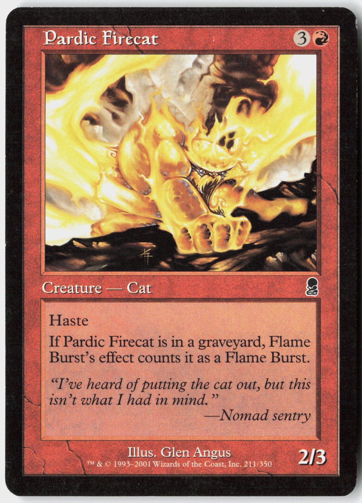 Magic - Pardic Firecat Odyssey [ODY - 211] NM Common
