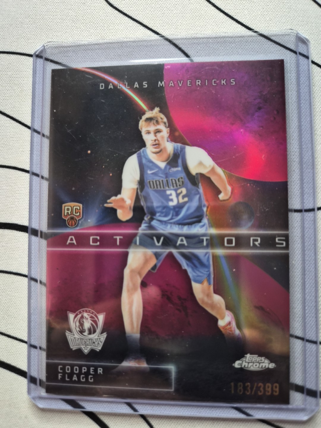 2025 Topps Chrome Activators Cooper Flagg #AC-11 Refractor Rookie RC 183/399