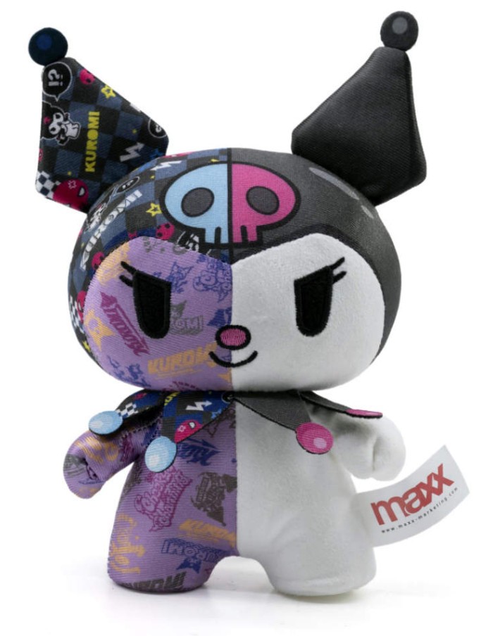 YUME TOYS PLUSH PELOUCHE SANRIO HELLO KITTY 50Th KUROMI GRAFFITI 18CM PLUSH DOLL