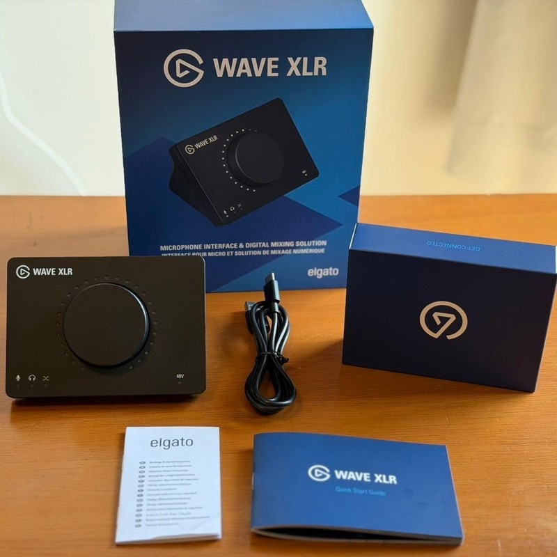 Elgato Wave XLR Audio Interface Microphone Mixer 48V Phantom Power USB　USED