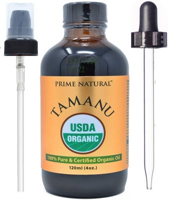 Organic Tamanu Oil - USDA Certified, 100% Pure, Cold Pressed, Unrefined, Virg...
