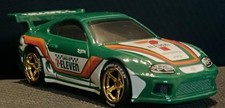 Hot Wheels Silver Serie 7-11 Toyota Supra PERSONALIZZATO Ruota e Pneumatico Piloti Veri 