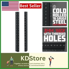 Reliable 8U Rack Rails for Servers - Cold-Rolled Steel Construction Included