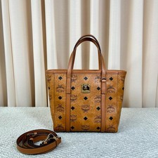 MCM Toni Classic Monogram Print Tote Crossbody Shopping Bag - Very Good #1L1XRRF