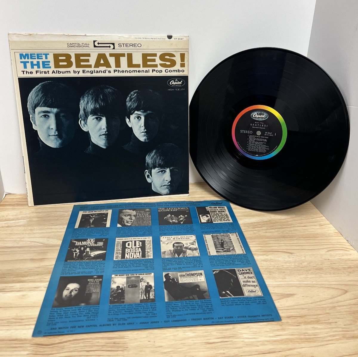 Meet The Beetles First Album Vinyl ST 2047 By Capital Records