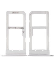 Replacement Dual Sim Card Tray Compatible For Samsung Galaxy S7 Edge White