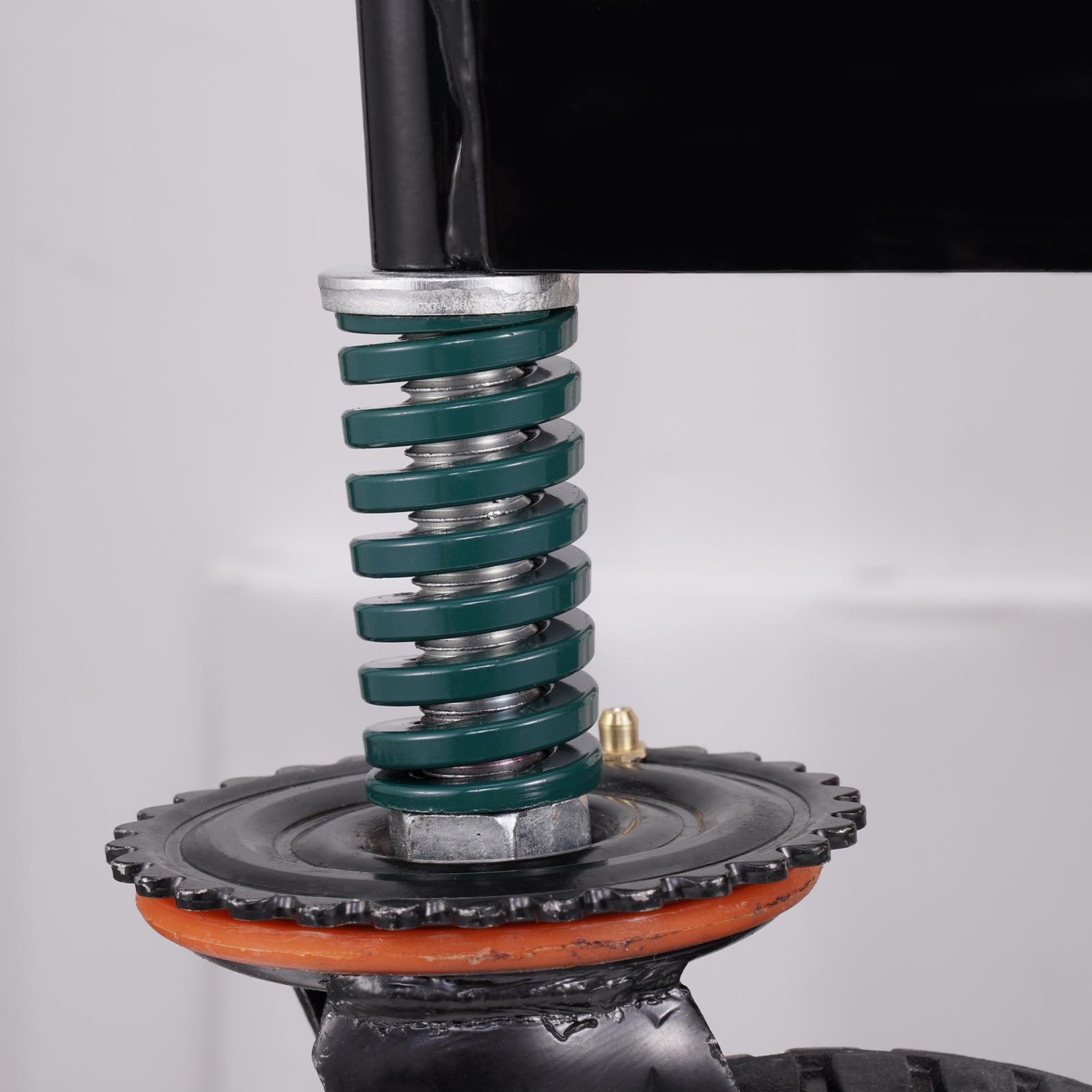 8" Gate Wheels Heavy Duty Spring-Loaded Gate Caster for Metal Tube Gate & Wooden