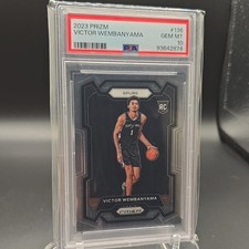 2023-24 Panini Prizm Victor Wembanyama #136 San Antonio Spurs Rookie PSA 10 GEM