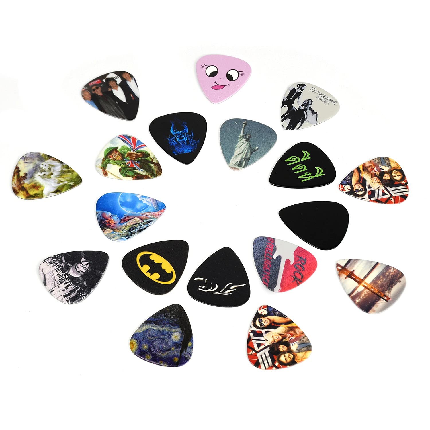 Médiators pour guitare acoustique évitant les pannes d'accessoires en concert - Pack de 100