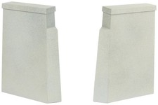 Walthers Cornerstone HO Scale Single Track Railroad Bridge Concrete Piers 2-Pack