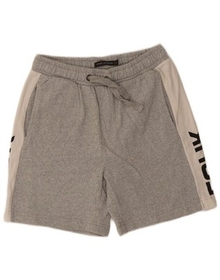 French Connection Mens Graphic Sport Shorts Medium  Grey Colourblock WY05