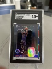 SGC 10 2019-20 HOOPS PRIVATE STOCK LEBRON JAMES PURPLE PRIZM FREQUENT FLYERS