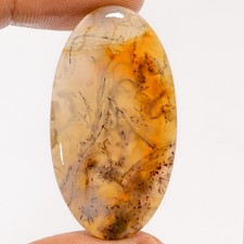 100 Natural Moss Agate Oval Shape Cabochon Gemstone 32 Ct. 40X21X4 mm UG-2273