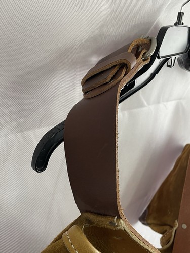 VTG Bucket Boss Tool Belt 11 Pocket Adjustable Carpenter Apron Leather USA Made - Picture 5 of 24