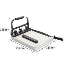Three-Hole Manual Punching and Binding Machine with Perforated Paper Cutter