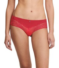 Chantelle Womens Midnight Flowers Hipster Underwear Panty Brief Lace Scarlet New