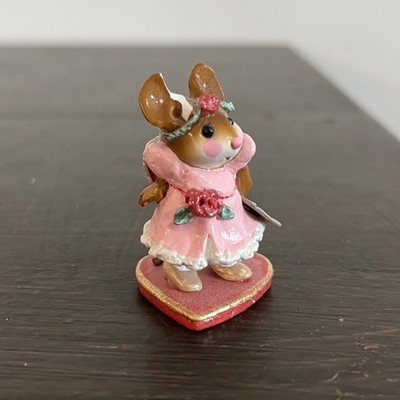 Wee Forest Folk M-305 Special Delivery Valentine Mouse Petersen Miniature Chip