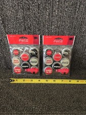 16 Piece Coca Cola Adhesive Bottle Caps
