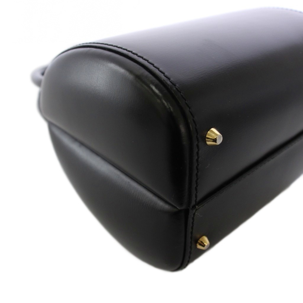Anagram Vintage Leather Black Handbag Women's Purse Used image 6