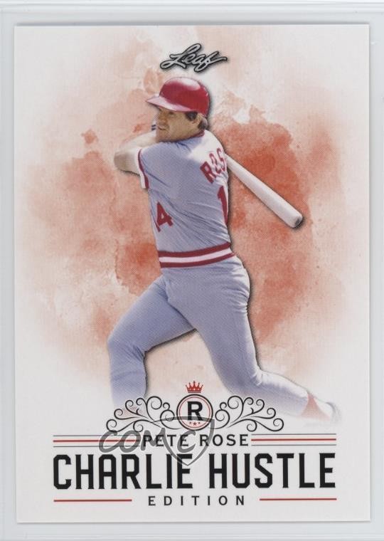 2020 Leaf Charlie Hustle Edition Pete Rose #04 1ti6