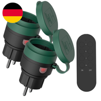 Funksteckdosen Mit Fernbedienung Aussen, IP44 Wasserdicht Steckdosen Set 1+2, 23