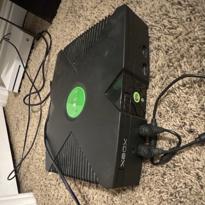 Microsoft Xbox Console Black Green Composite RCA Internet Browsing