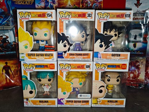 Funko Pop! Animation: Dragon Ball Z - Lotto 6 Funko (Vegeta, Krillin, Goten)