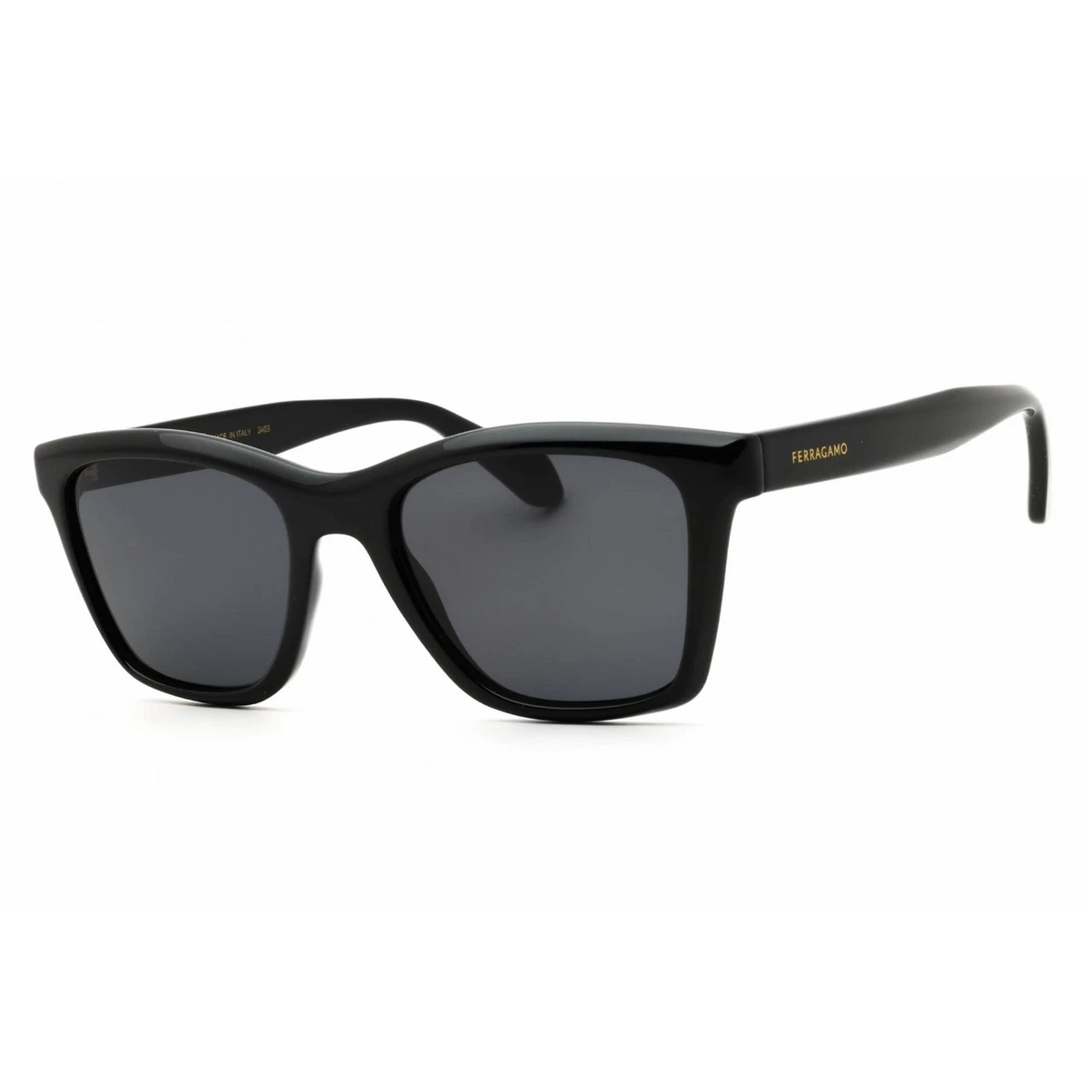 Salvatore Ferragamo Black Square Sunglasses for Men for sale 