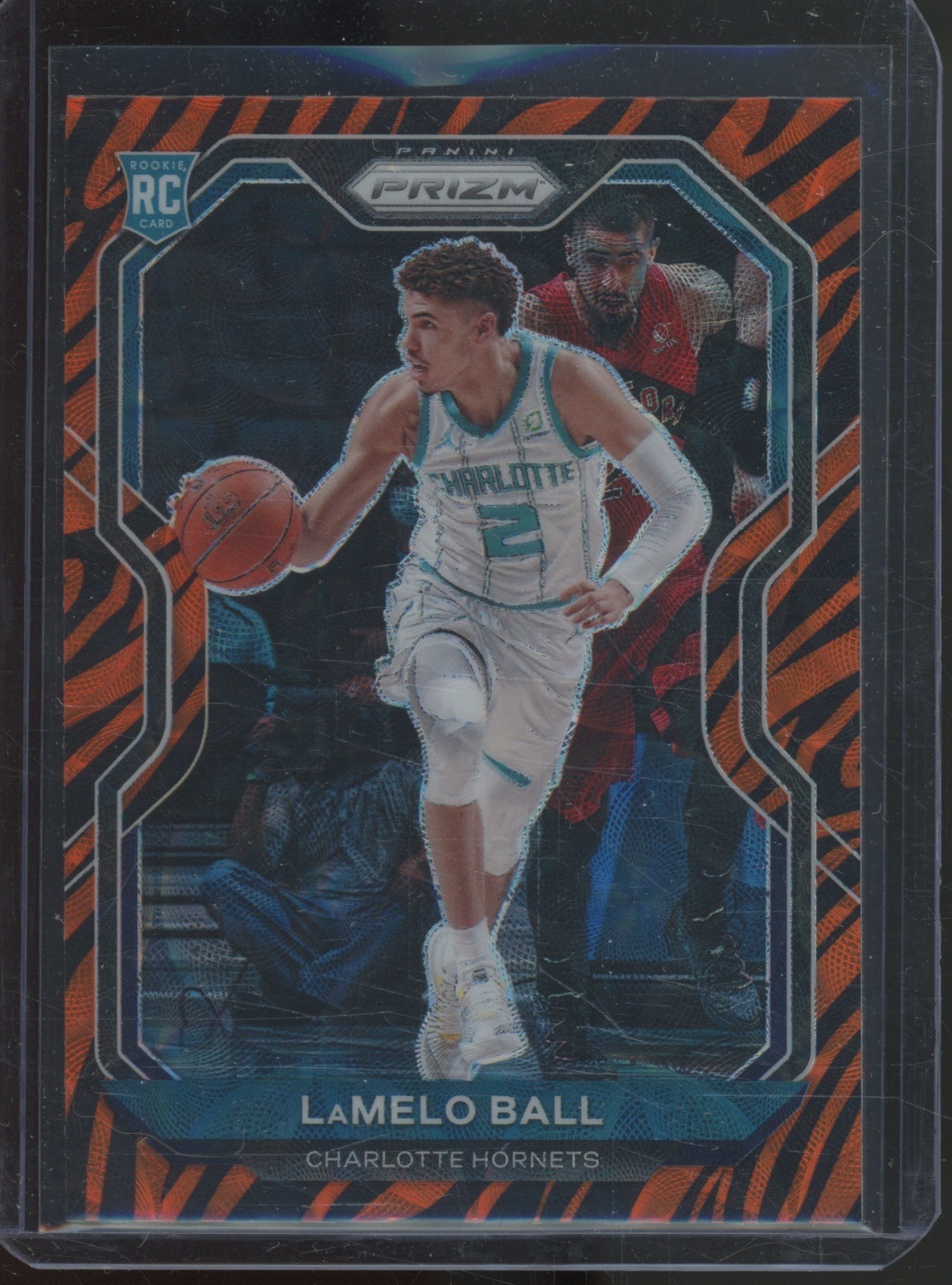 2020 Panini Prizm Tiger Stripe #278 LaMelo Ball RC Rookie SP Case Hit