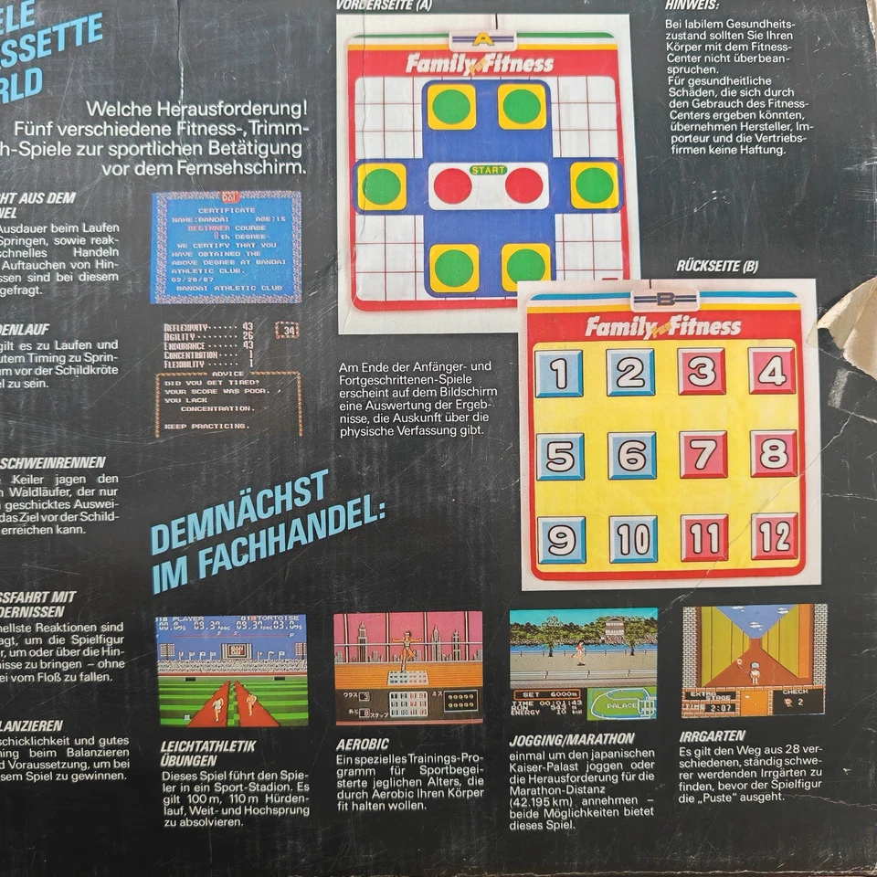 Nintendo - Rare jeu NES Fitness Center + Tapis de sport - Photo 3/4