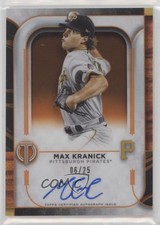 2022 Topps Tribute Tribute Auto Orange 6/25 Max Kranick #TA-MKR Auto 1g0v