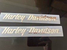 Harley Davidson Sticker Vinyl 9 Chrome Finish Set Of 2