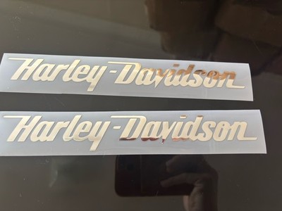 Harley Davidson Sticker Vinyl 9  Chrome Finish Set Of 2