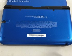 2011 Nintendo Blue 3DS Handheld Console SPR-001(USA) (Factory Reset/TLC)