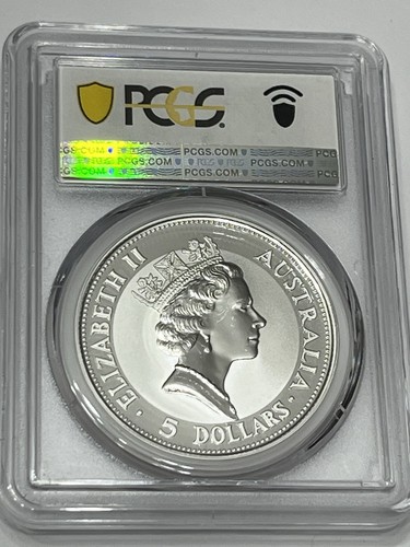 1991 Australia Kookaburra $5 PCGS MS69 - Picture 2 of 2