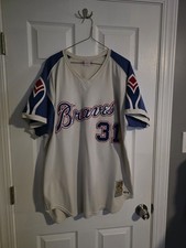Authentic Mitchell & Ness 1974 Max Leon Atlanta Braves Jersey Sz 2XL 