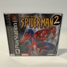 Spider-Man 2 Enter Electro PS1 Activision Marvel Action Adventure Video Game CIB