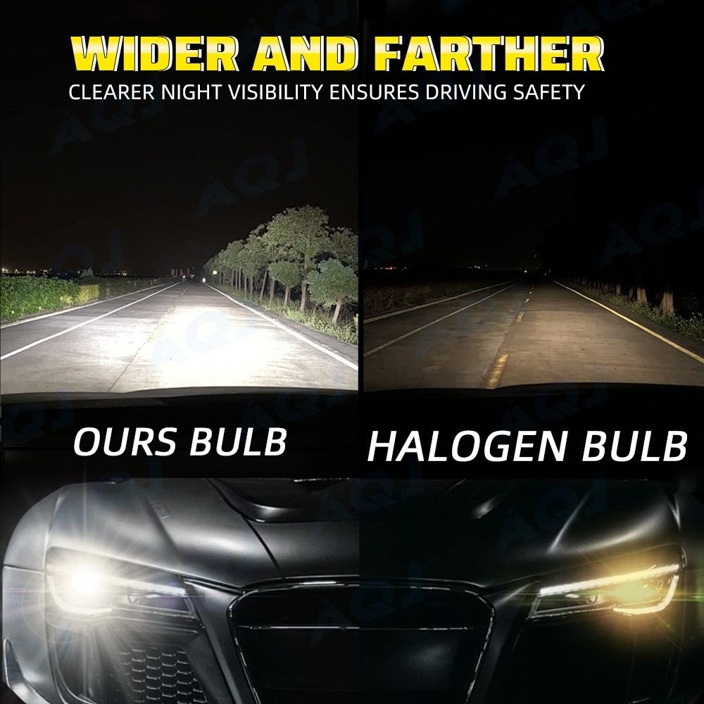 9003 H4 LED Headlight bulbs kit 10000W 1000000LM Hi/Lo Beam Super Bright White