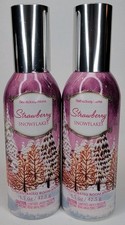 2 BATH BODY WORKS STRAWBERRY SNOWFLAKES CONCENTRATED ROOM SPRAY 1.5 OZ