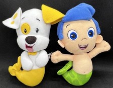 Nickelodeon Bubble Guppies Plush Lot/2 Gil, Puppy 7-8" Nick Jr. Set