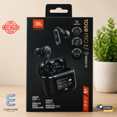 JBL Tour Pro 2 True Wireless Earbuds ANC Smart Case Bluetooth Black INT HK Ver