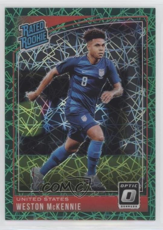 2018 Donruss Rated Optic Green Velocity Prizm /200 Weston McKennie Rookie RC 5jq