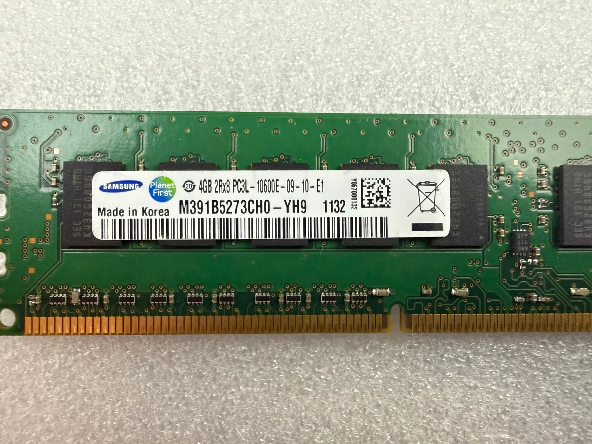 Barrette De RAM Micron 2GB DDR3L PC3L-10600E - Pour Serveurs - Module 1Rx8 D'occasion